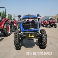動力強勁四驅(qū)農(nóng)用拖拉機四輪拖拉機后輸出旋耕犁地機東方紅動力