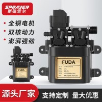 福達雙電機電動噴霧器隔膜泵關槍停機壓力泵農用高壓洗車 抽水泵